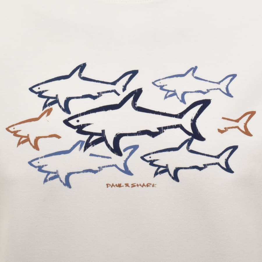 Paul And Shark X-Soft Logo Sweatshirt White | Mainline Menswear us